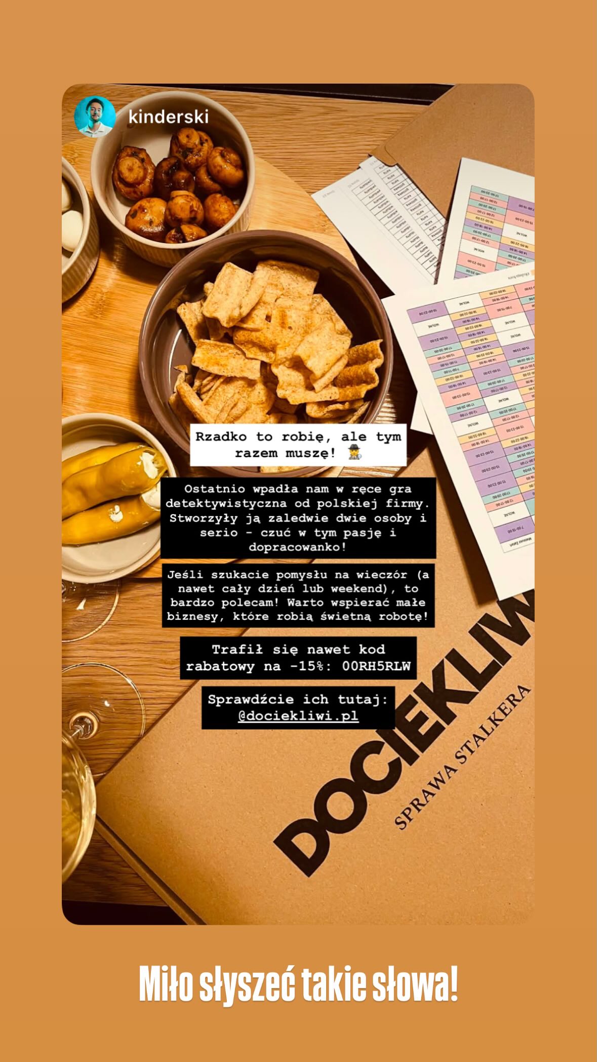 Relacja Instagram