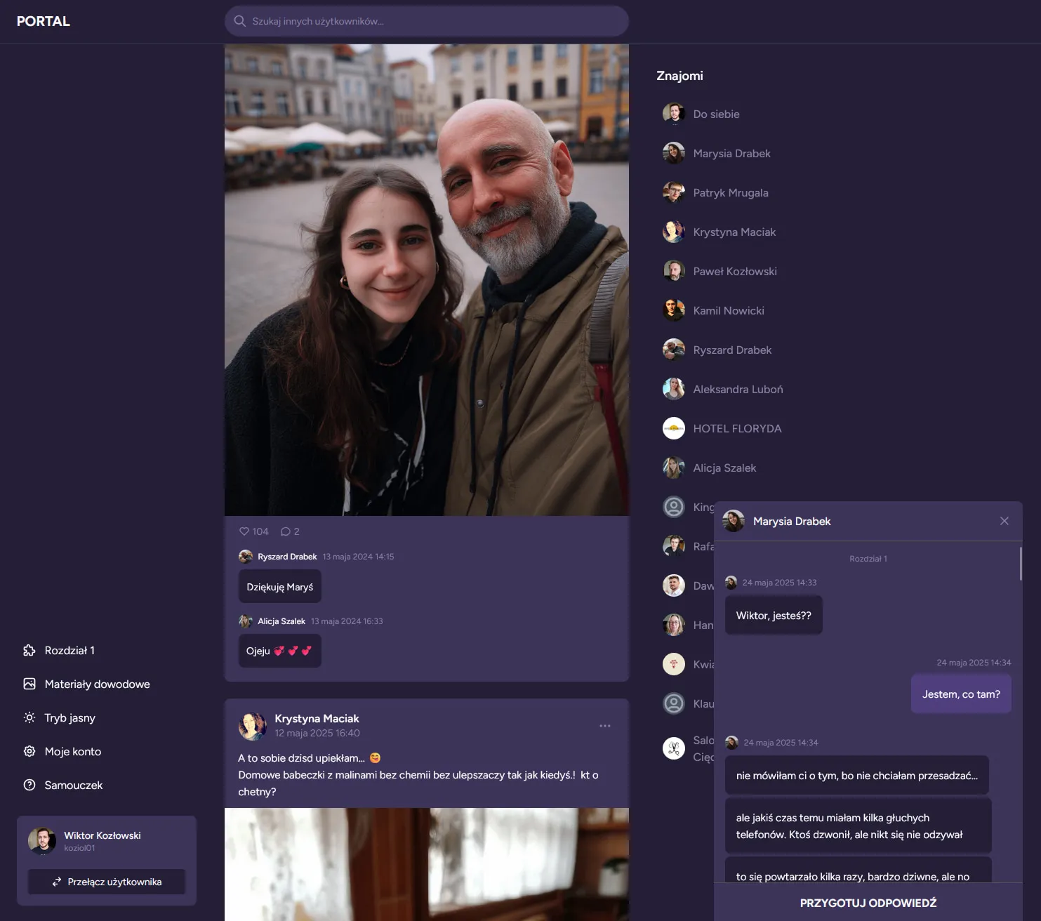 Portal społecznościowy DOCIEKLIWI